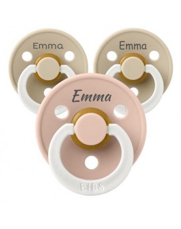 BIBS Colour Night,  Size 2 (6+ m), Symmetrical - Latex, Personalised dummies