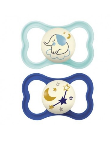 MAM Air Night 2 pack, Size 3 (16-36 months), Symmetric/Silicone