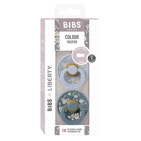 BIBS X LIBERTY, Color 2-pack, Size 1 (0-6 months), Round - Latex