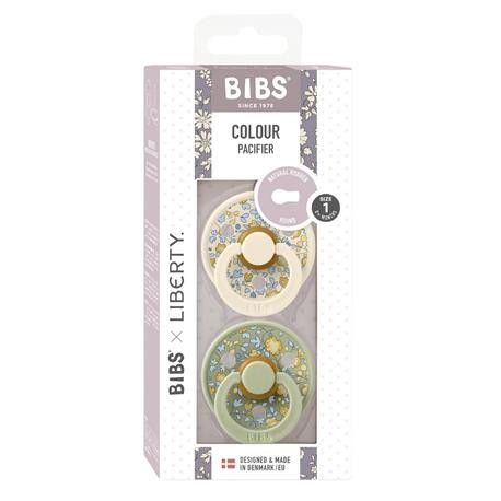 BIBS X LIBERTY, Color 2-pack, Size 1 (0-6 months), Round - Latex
