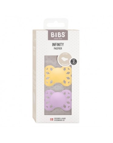 BIBS Infinity 2-pack, Size 2 (6+ m), Anatomisk - Silikone