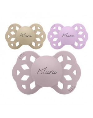 BIBS Infinity,  Size 1 (0-6 m), Anatomical - Silicone, Dummies with name