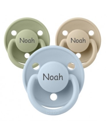 BIBS De Lux, Size 2 (6+ m),  Round - Latex, Personalised dummies