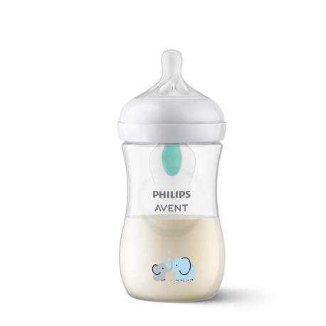 Philips Avent, Natural Response AFV baby bottle elephant, 260 ml, Age 1m+