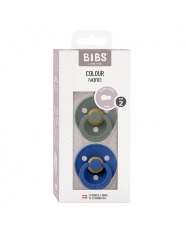 BIBS Colour - 2 pack, Size 2 (6+ m.), Round - Latex