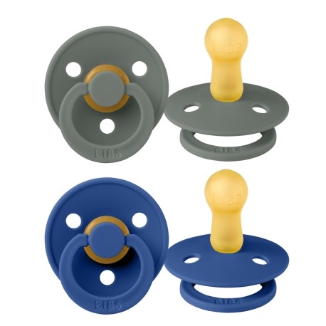 BIBS Colour - 2 pack, Size 2 (6+ m.), Round - Latex