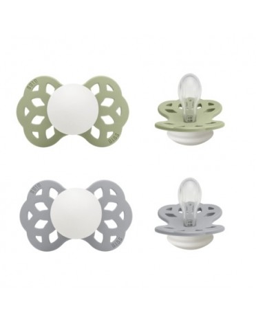 BIBS Infinity Night 2-pack,  Size 1 (0-6 m), Symmetrical - Silicone