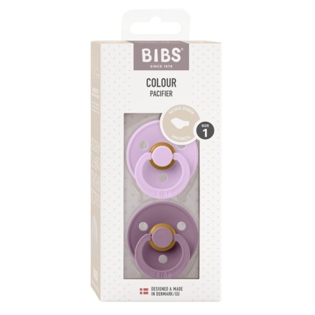 BIBS Colour 2-pack,  Size 1 (0-6 m), Orthodontic - Latex