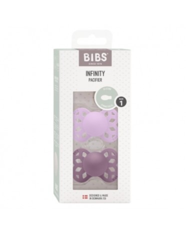 BIBS Infinity 2-pack,  Size 1 (0-6 m), Symmetrical - Silicone