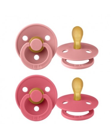 BIBS Colour 2-pack,  Size 1 (0-6 m), Symmetrical - Latex