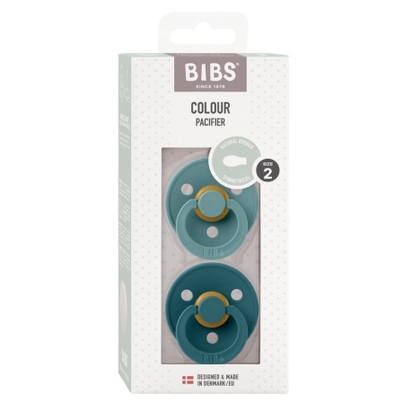 BIBS Colour 2-pack, Size 2 (6+m), Symmetrical - Latex