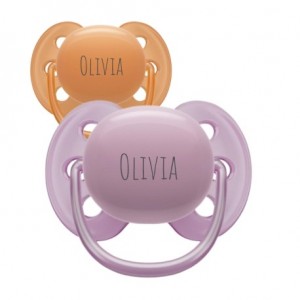 PHILIPS AVENT Ultra Soft, Size 2 (6-18 m), Symmetrical - Silicone, Personalised dummies