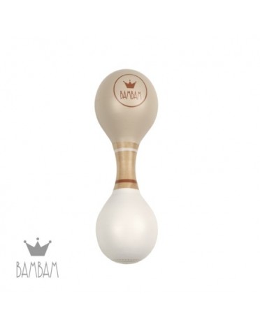 BAMBAM Maracas Rattle, Beige