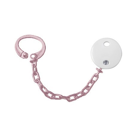 Personalised dummy clip, Round, 2-pack, Several colours available