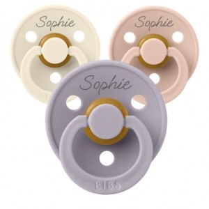 BIBS Colour,  Size 1 (0-6 m), Orthodontic - Latex, Personalised dummies