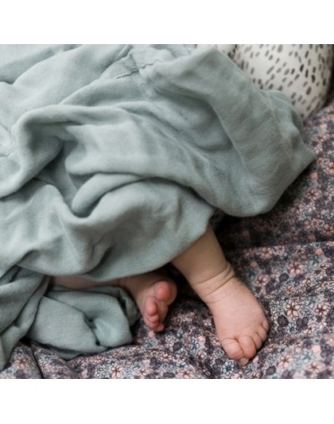 Elodie, Bamboo Blanket, Mineral Green