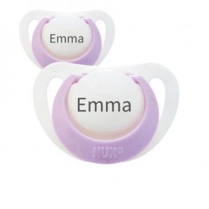 NUK Genius, Size 2 (6+ m), Orthodontic - Silicone, Personalised dummies