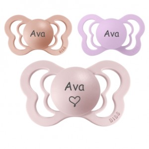 Bibs Couture,  Size 2 (6+ m), Orthodontic - Latex, Personalised dummies