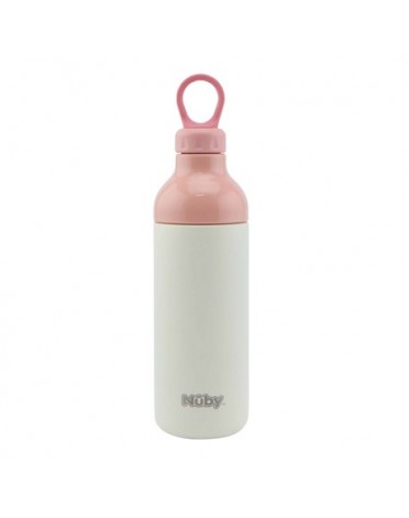 Nüby, Stainless Steel Water Bottle, 4 years old, Pink