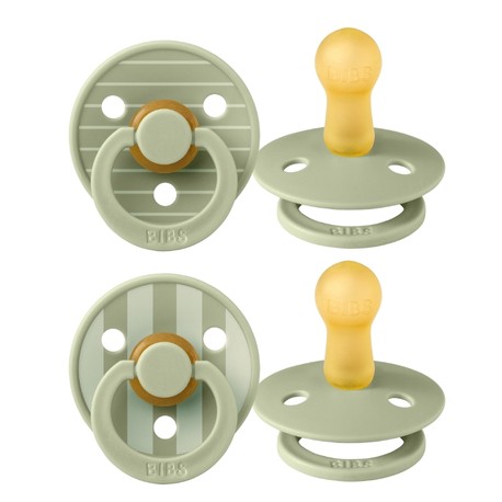 BIBS Studio Line - 2 pack,  Size 2 (6+ m), Round - Latex