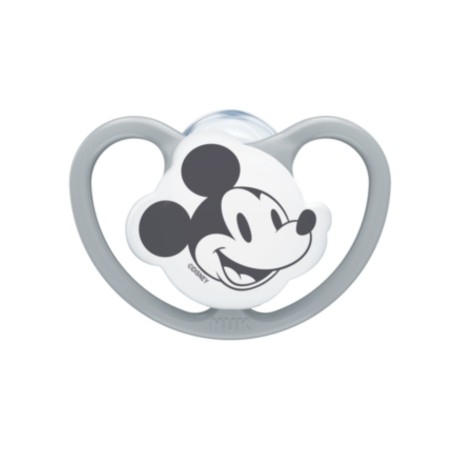 NUK Space Disney,  Size 1 (0-6m), Anatomical - Silicone, 2-pack