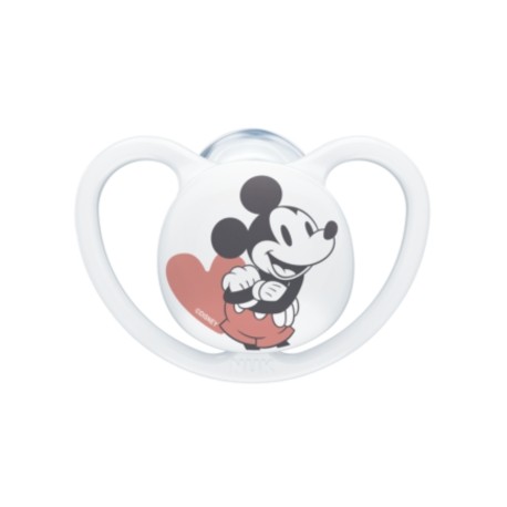 NUK Space Disney,  Size 1 (0-6m), Anatomical - Silicone, 2-pack