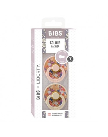 BIBS X LIBERTY, Color 2-pack, Size 1 (0-6 months), Round - Latex