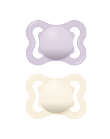 MAM Mini Air 2 pack, Size 1 (0-6 months), Symmetric/Silicone